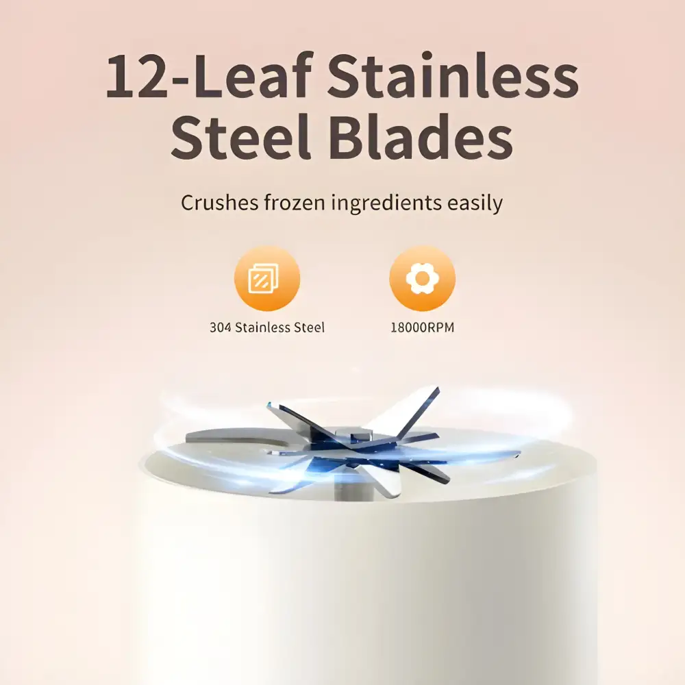 Zhenmi ZMGZ-J15 Portable Juicer Blender with 1000ml large capacity pot