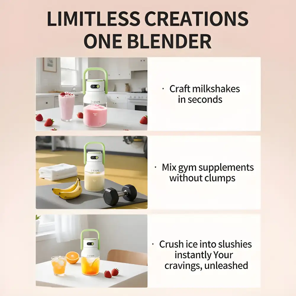 Xiaomi Zhenmi ZMGZ-J15 Juicer and Blender with stainless steel blades