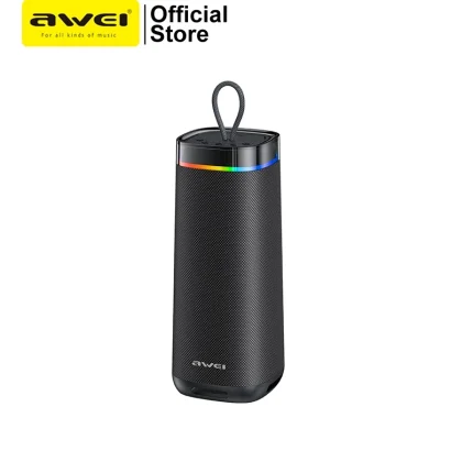 Awei KA66 portable Bluetooth speaker with RGB lights for outdoor parties