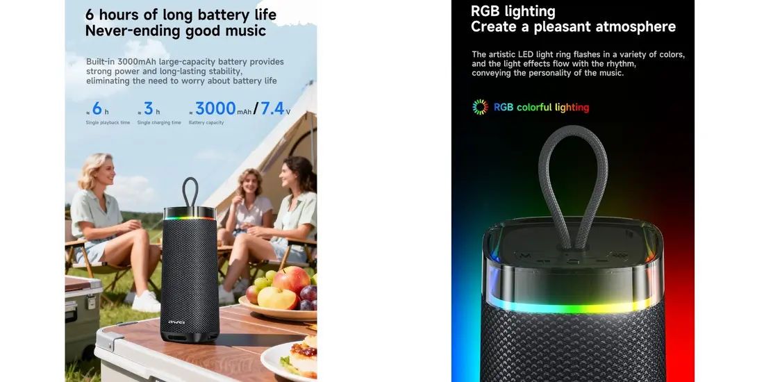 Buy Awei KA66 Bluetooth speaker with TWS pairing in Bangladesh