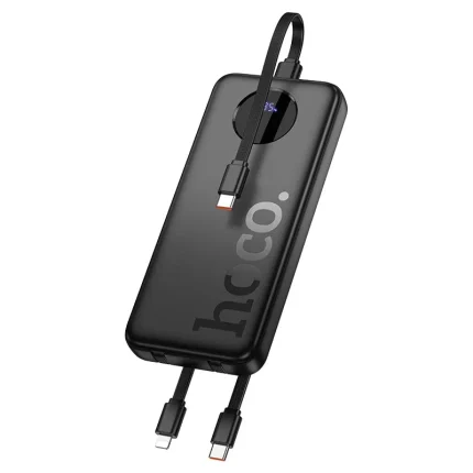 Hoco J132 10000mAh power bank with 22.5W fast charging and built-in Type-C cable