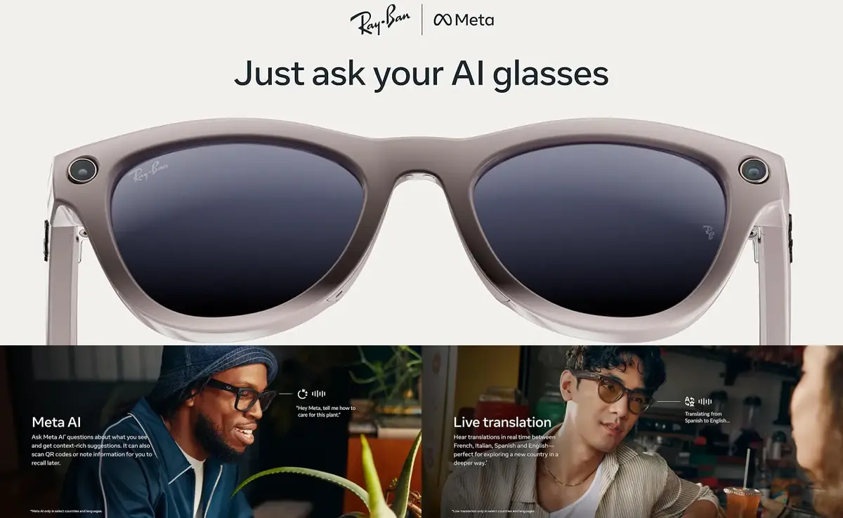 Ray-Ban Meta (Gen 1) Wayfarer with 12MP camera and open-ear audio