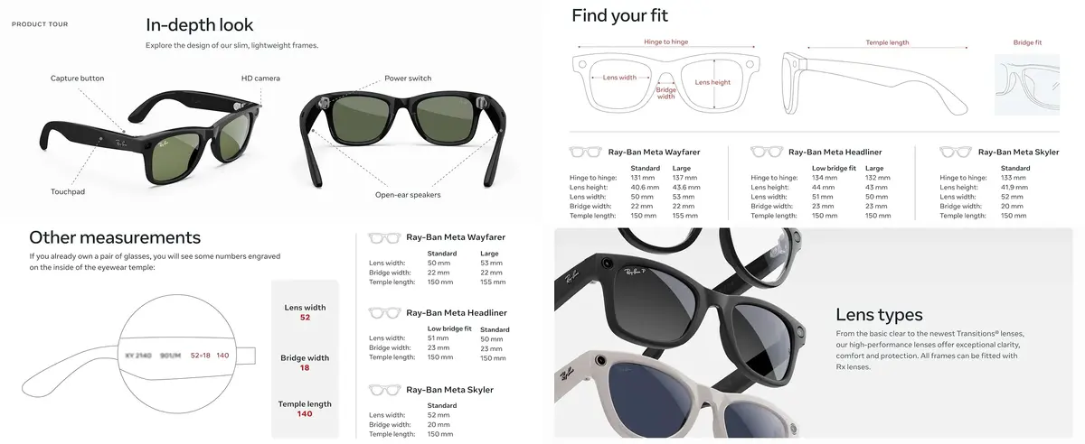 RayBan Meta AI Glasses GEN 1 with Meta AI assistant and voice commands
