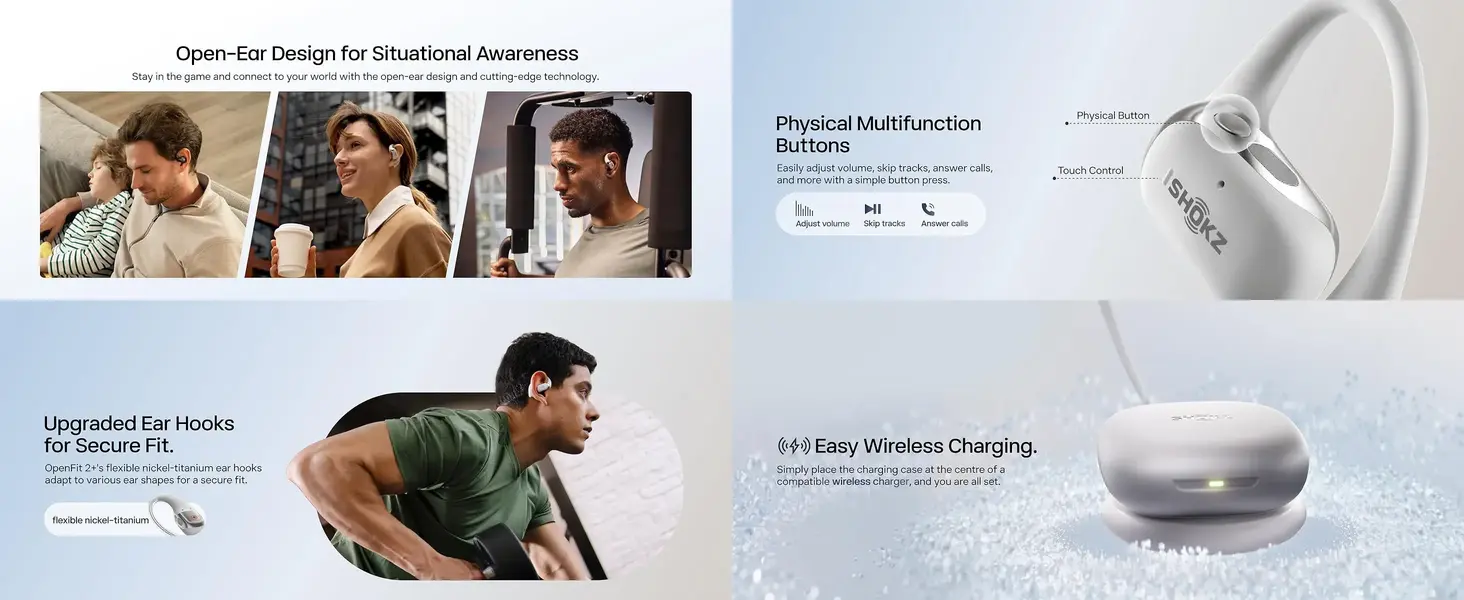 Shokz x HYROX OpenFit 2 Plus fitness headphones