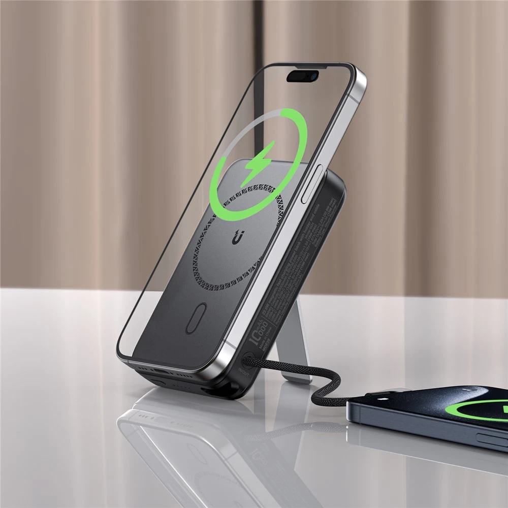 ACEFAST Magnetic Fast Wireless Charge Power Bank M24 portable charger for iPhone and Android