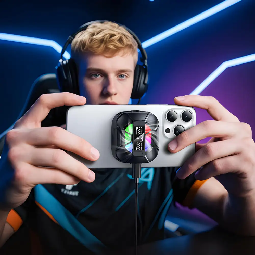 Hoco Phone Cooler GA5 rechargeable clip on cooler for PUBG and Free Fire gaming