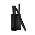 Huohou 5in1 Non-Stick Kitchen Knife Set HU0076 – 4 Stainless Steel Knives with Stand, 50Cr15MoV Blades, 13° Ultra-Sharp Edge