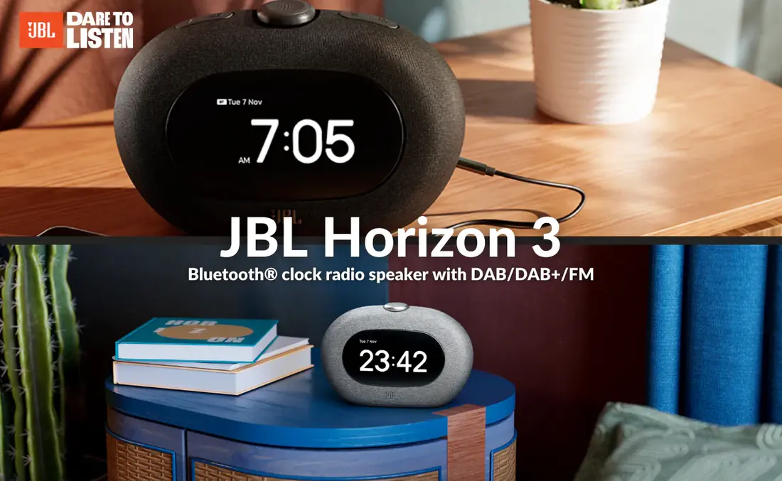 JBL Radio Speaker Horizon 3 digital DAB+ and FM bedside speaker with alarm clock