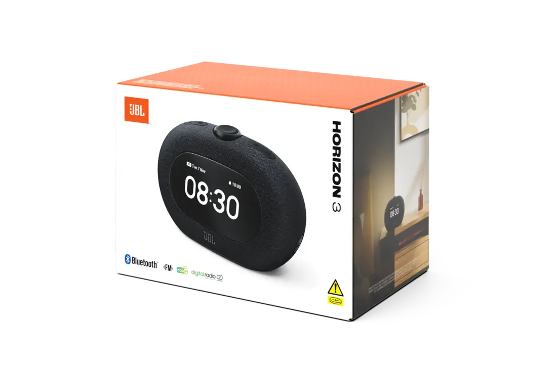 Jbl Bluetooth Clock Radio Speaker Horizon 3 with sunrise light and dual alarms