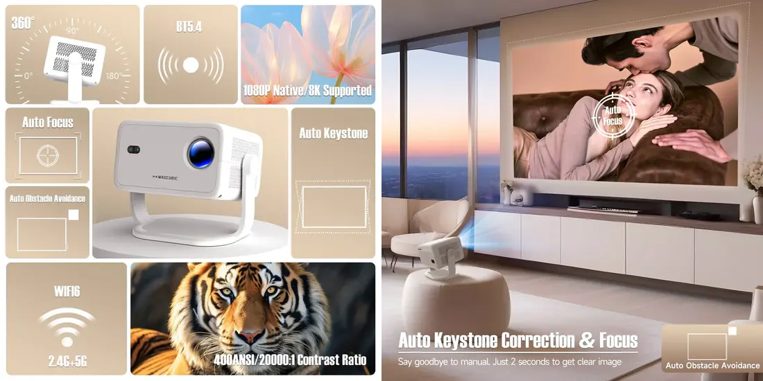 Magcubic Native 1080P Projector L018 delivering full HD cinematic visuals in Bangladesh