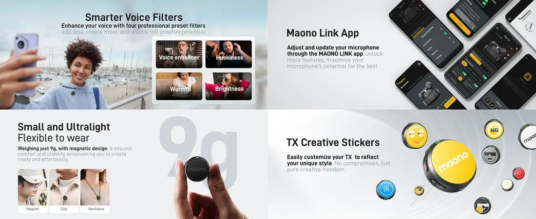 MAONO Lavalier Microphone Wave T5 studio quality audio solution for Bangladeshi creators