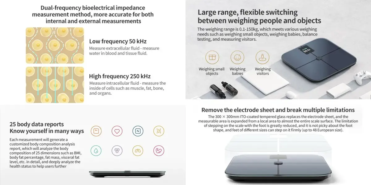 Xiaomi Body Composition Scale S400 Pro WiFi and Bluetooth smart weighing scale