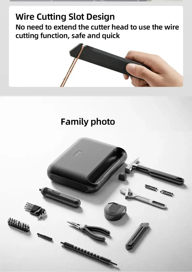 Mijia Multifunctional Screwdriver Toolbox complete home maintenance tool set for furniture and electronics repair