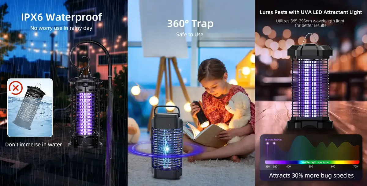 Xiaomi Qualitell Electric Mosquito Zapper D3 silent chemical-free bug killer