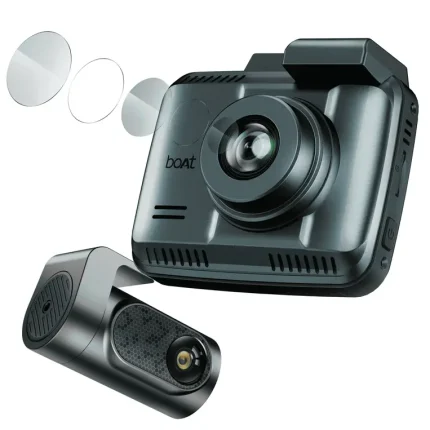 boAt Hive Dashcam F1 4K Ultra HD dual channel car camera with ADAS and GPS logging for Bangladesh drivers