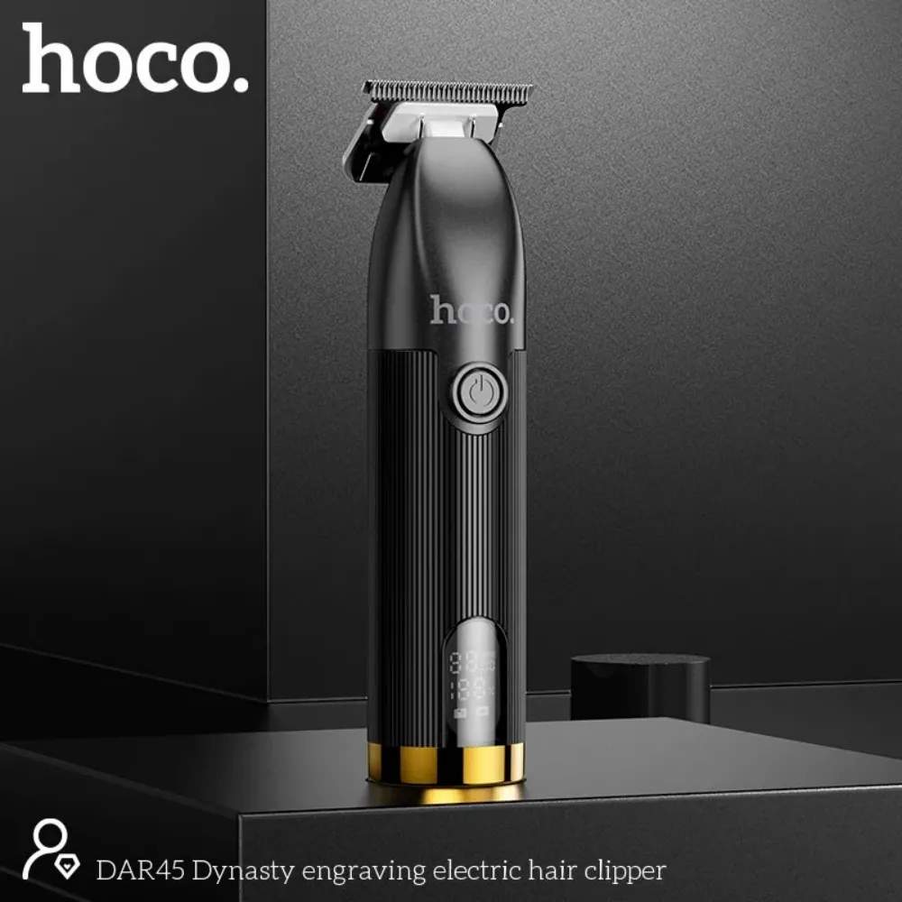 HOCO DAR45 Rechargeable Electric Hair Clipper for Professional Grooming in Bangladesh