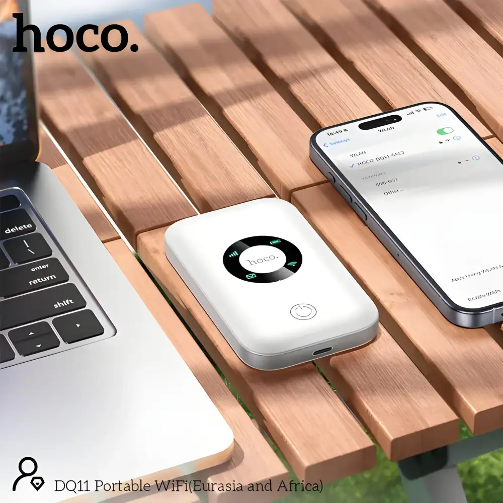 HOCO DQ11 portable 4G WiFi router for fast internet connectivity while traveling in Bangladesh