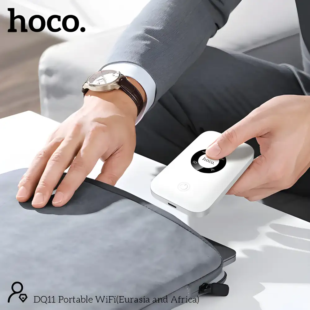 HOCO Pocket Router DQ11 compact mini WiFi device for online classes work and streaming on the go