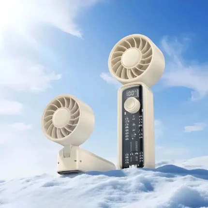 HOCO HX602 high speed portable folding fan with 8000 RPM motor and 100 adjustable wind levels for Bangladesh heat