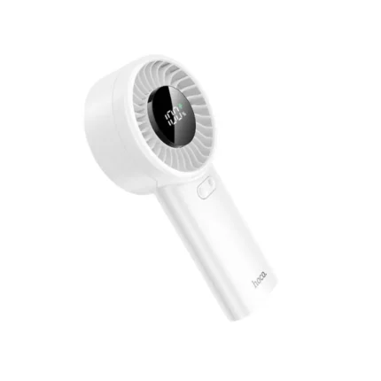 Hoco HX62 powerful handheld turbo fan with 6000mAh battery and dual air vents for strong portable cooling and long runtime performance