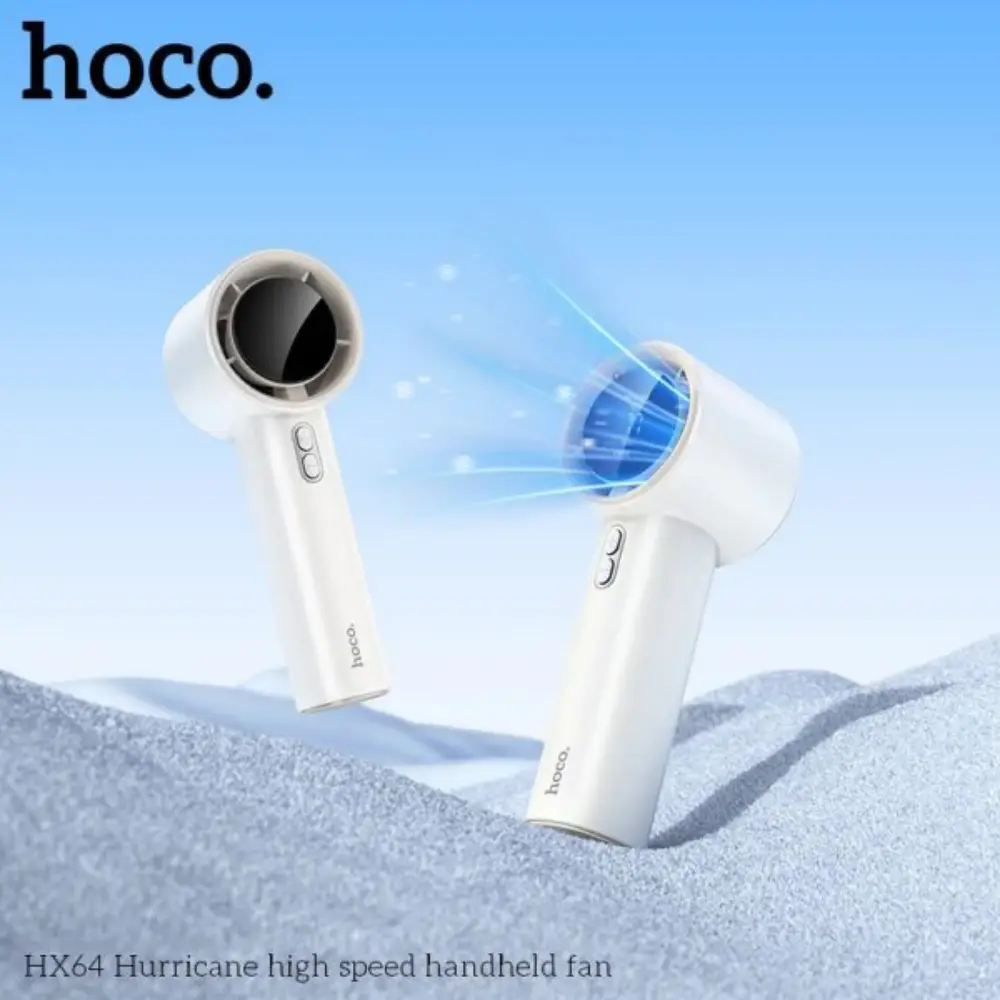 HOCO Portable Cooling Fan HX64 compact turbo wind fan with 2.5-hour fast charging and strong airflow performance