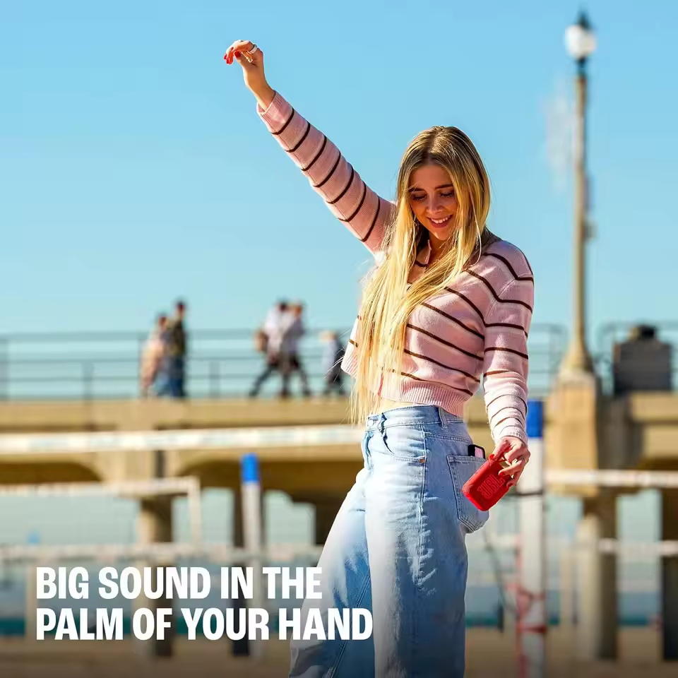Portable Mini Bluetooth speaker JBL Go 5 perfect for outdoor travel with durable waterproof and dustproof design