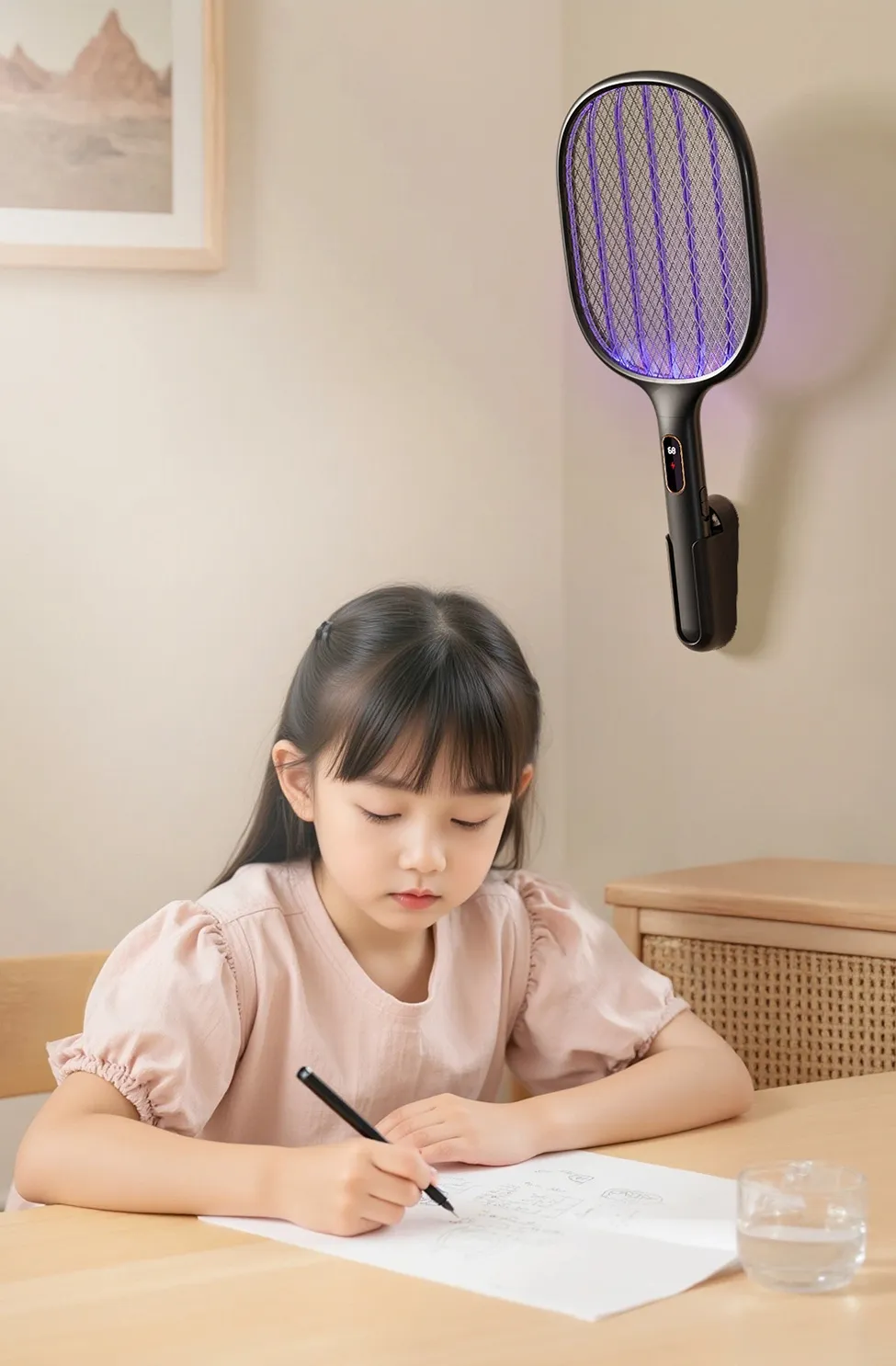 Xiaomi Qualitell S2 rechargeable mosquito swatter with digital display and long battery backup