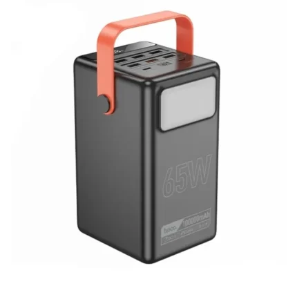 Hoco DB03 Max 100000mAh high capacity power bank with powerful backup for travel and load shedding