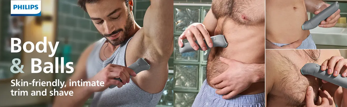 Philips 3000 Series Body Groomer for smooth full body grooming and hair trimming