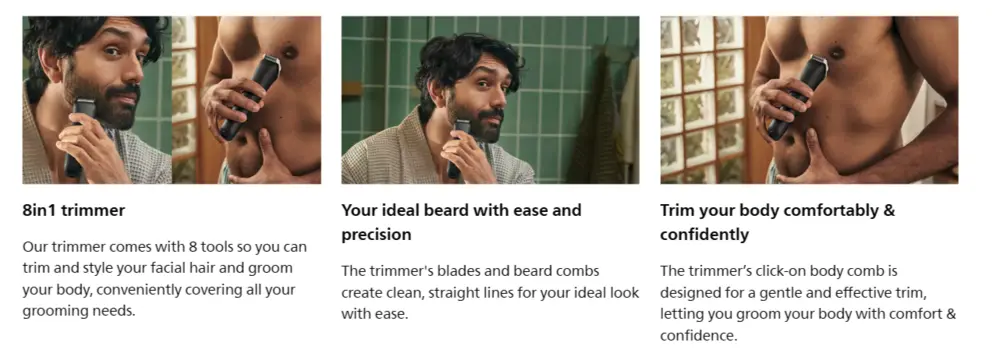 Philips all in one trimmer 3000 series versatile grooming kit for daily use in Bangladesh
