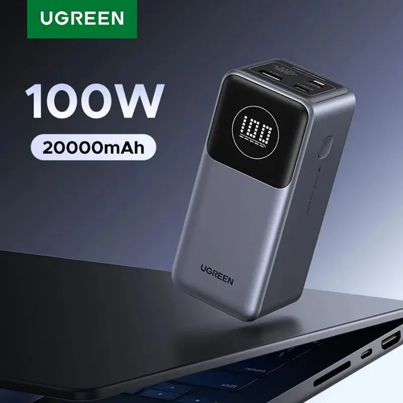 UGREEN 100W PB725 Power Bank high speed laptop charging power bank for travel and office use