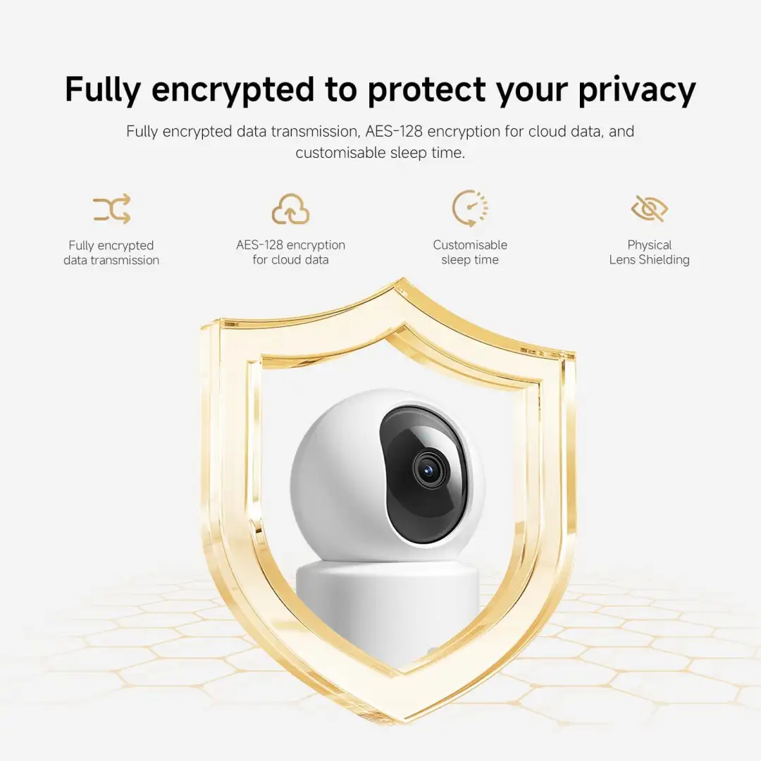 Xiaomi C201 1080p Smart Home Security Camera with smart tracking and WiFi connectivity for home use
