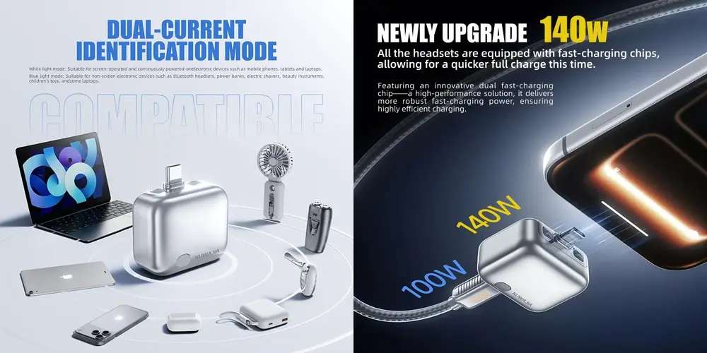 Automatic charging cut off device for USB-C smartphones tablets and rechargeable gadgets