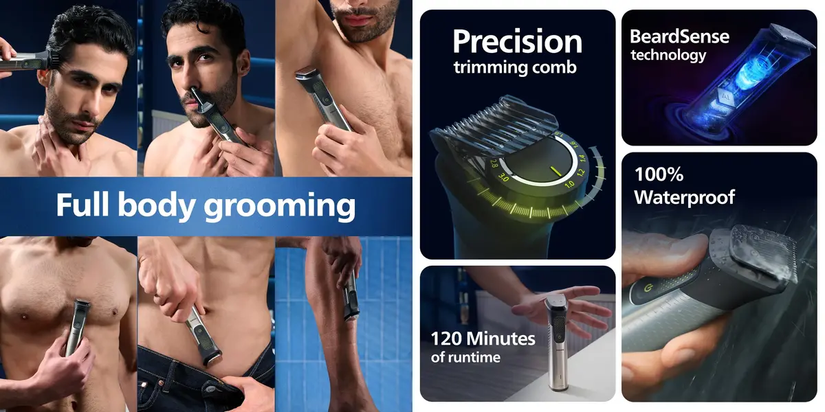 Philips All in One Trimmer Bangladesh premium grooming solution for beard hair and body care