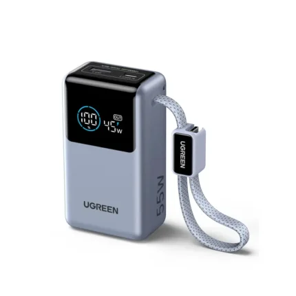 UGREEN 10000mAh 55W Power Bank with PD 3.0 QC 3.0 USB-C and USB-A fast charging ports