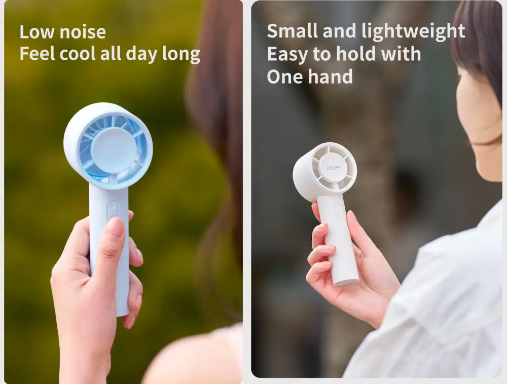 Solove F01 Fan portable cooling fan with quiet brushless motor and compact design