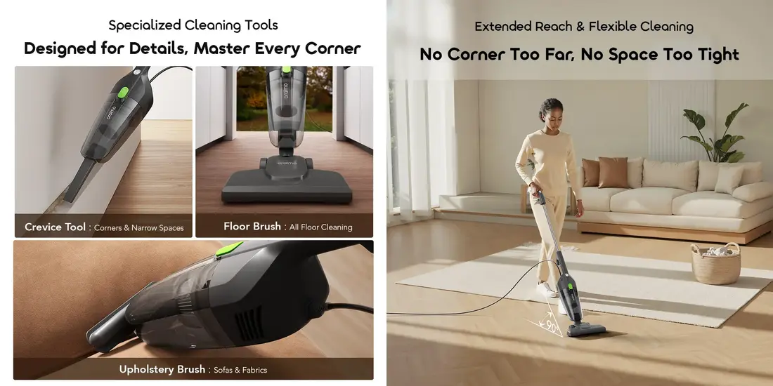 Oraimo CordForce Flex Price in Bangladesh with powerful 550W motor and advanced HEPA filter system