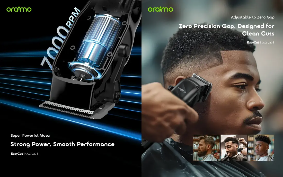 Oraimo EasyCut Trimmer Price in Bangladesh with Type-C charging and 2.5-hour cordless runtime