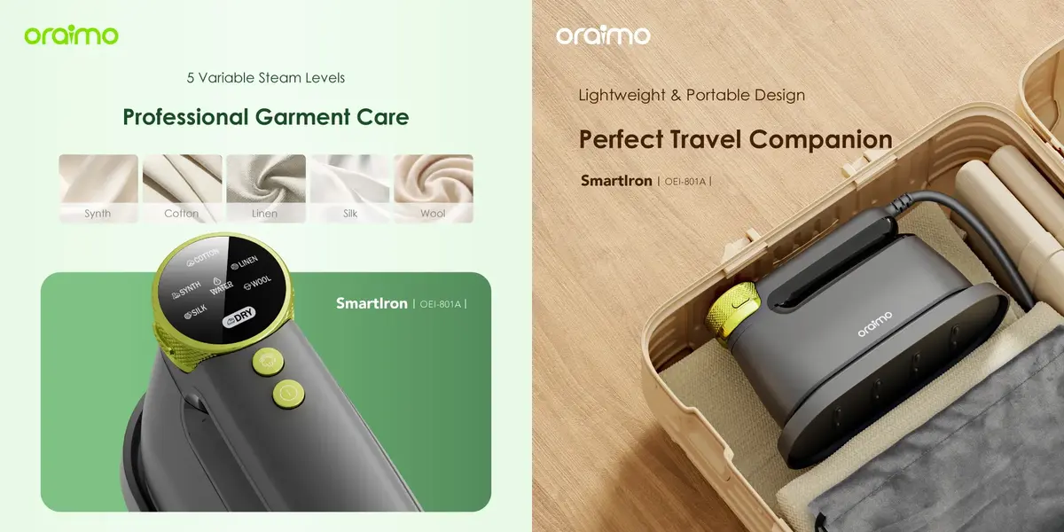 Latest Oraimo Electric Iron Price in Bangladesh for SmartIron OEI-801A dry and steam iron