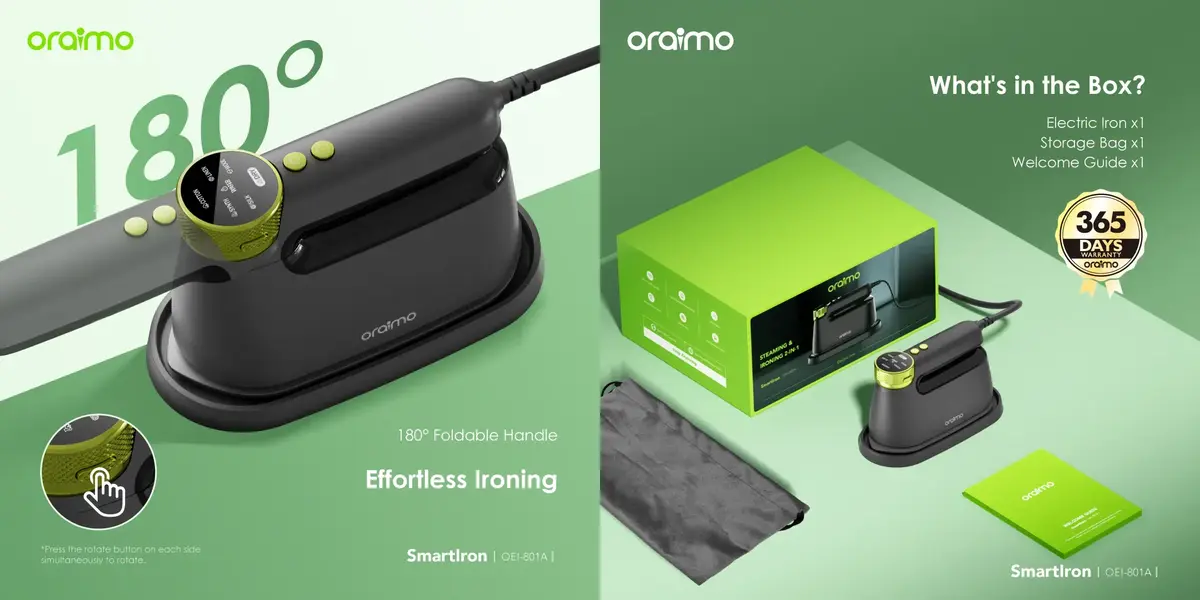 Best Steam Iron in Bangladesh with 25-second fast heat-up and 6 adjustable steam levels