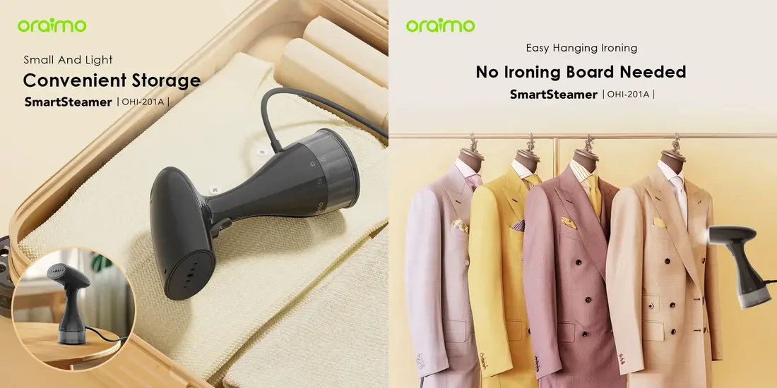 Oraimo SmartSteamer Price in Bangladesh with powerful 1500W steam for delicate fabrics