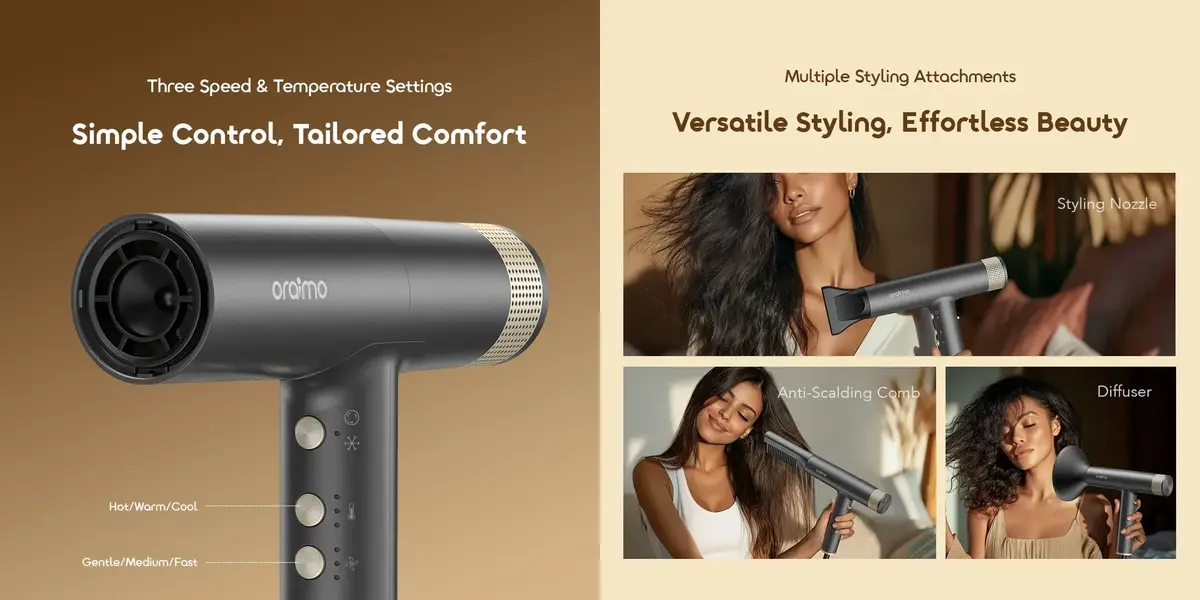 Best Hair Dryer in Bangladesh with 10 million negative ions and intelligent temperature control