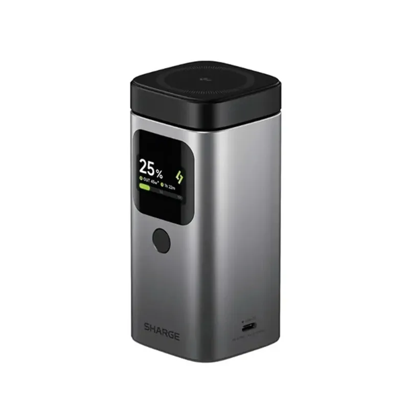 sharge-standmag-15000-e5 (3) SHARGE 100W USB-C GaN Charging Station with 15W Qi2 wireless charging for MacBook and Android devices