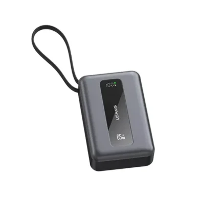 Best Laptop Power Bank in Bangladesh with 65W PD charging, integrated Type-C cable, and 20000mAh battery