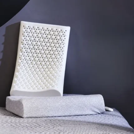 Natural Latex Pillow Bangladesh with breathable cotton cover and dual-height ergonomic design