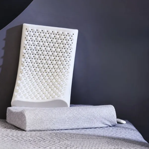 Natural Latex Pillow Bangladesh with breathable cotton cover and dual-height ergonomic design